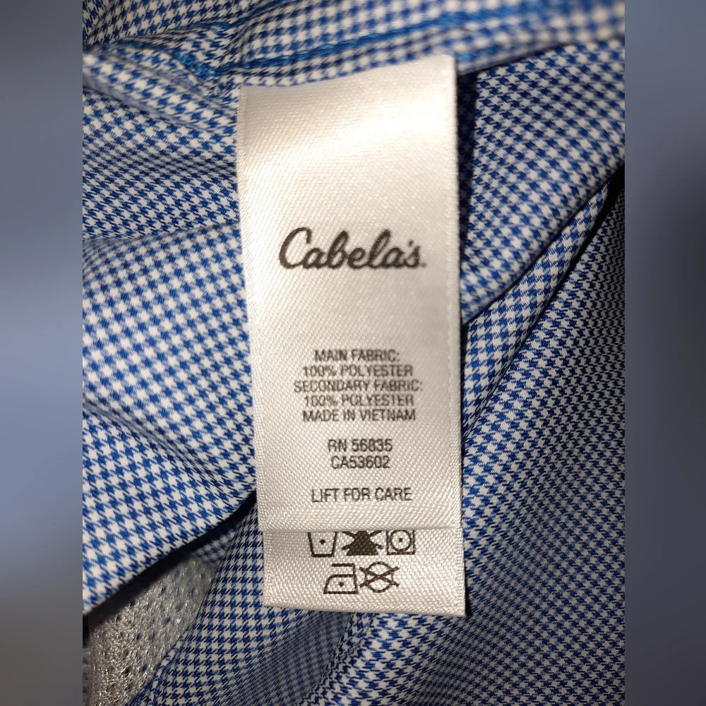 Men's Cabela's size large lightweight vented fishing shirt EUC - Picture 4 of 9